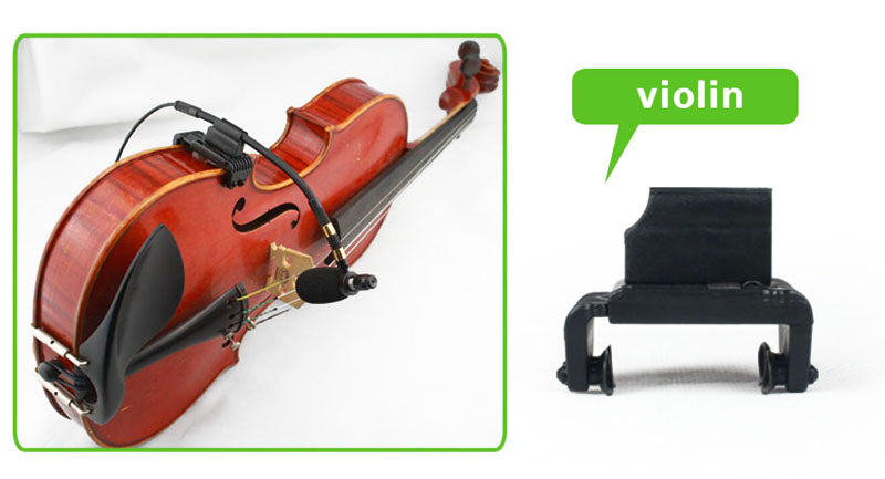 Professional Music Instrument Microphone Condenser Violin Microfone for Shure AKG Samson Wireless System XLR Mini Transmitter