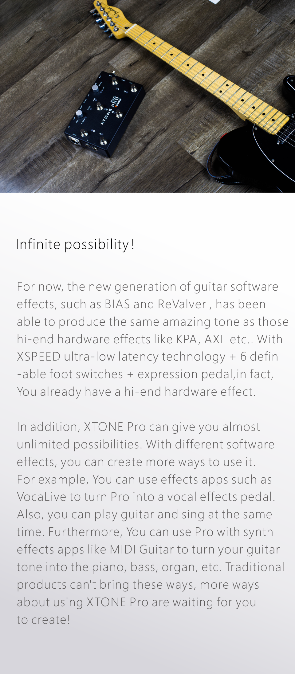 XTONE PRO 192K Professional Mobile Audio Interface With MIDI Controller for iphone/ipad/PC/MAC &amp; Ultra Low Latency
