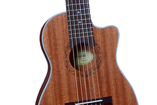 Guitalele Guilele 30 Inches Cutaway Sapele Mini Electric Guitarlele Baritone Acoustic Guitars 6 Strings Ukulele Travel Guitar