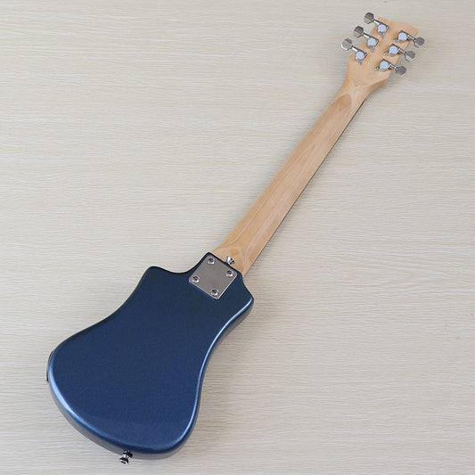 Good Quality Mini Electric Guitar Travel Guitar 34 Inch Basswood Body 6 Strings Wood Guitar High Gloss Red Blue Black Free Bag