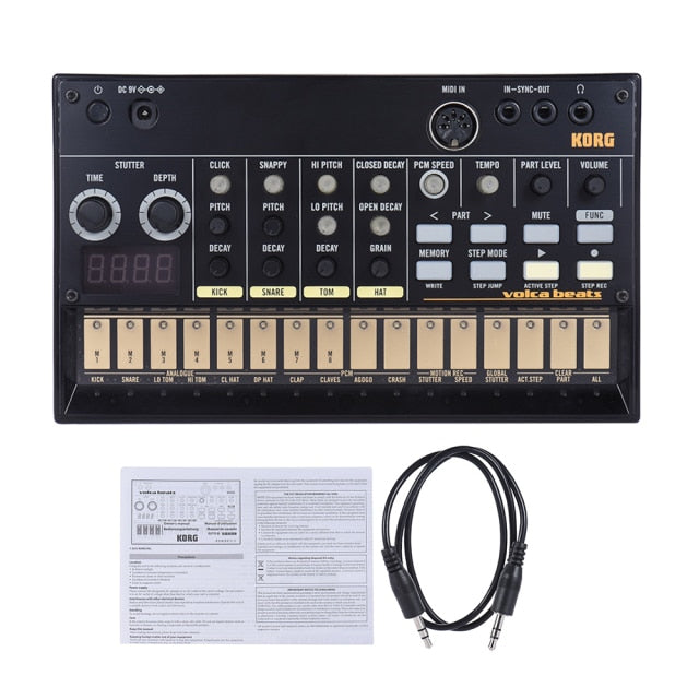 KORG VOLCA KEYS Analog Synthesizer Synth Built-in Delay Effect Loop Sequencer with MIDI In 3.5mm Sync In/ Out Headphone Jacks