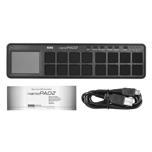 nanoPAD2 Slim-Line Portable USB MIDI Pad Controller 16 Tripper Pads with USB Cable Keyboard Accessaries