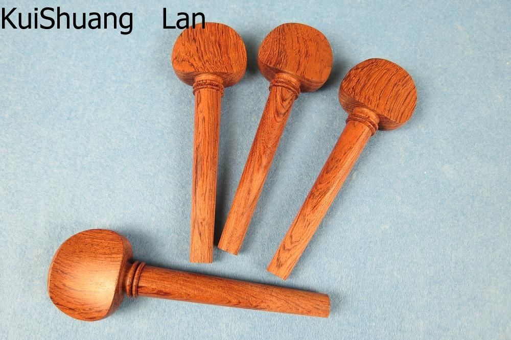 High quality 4pcs of 4/4 cello pegs ,one set of rosewood cello pegs