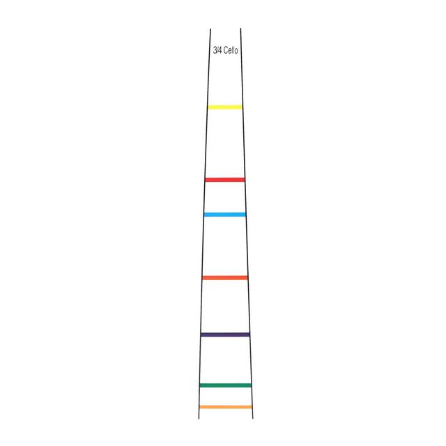 Cello Position Marker Decal Fingerboard Fret Guide Label ProFinger Chart Beginner White Beginner Cello Sticker Accessories White