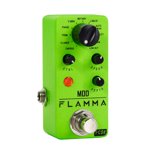 FLAMMA FC05 Modulation Multi Effects Pedal  Mod Guitar Pedal 11 Modes Chorus Flanger Phaser Tremolo Auto Wah