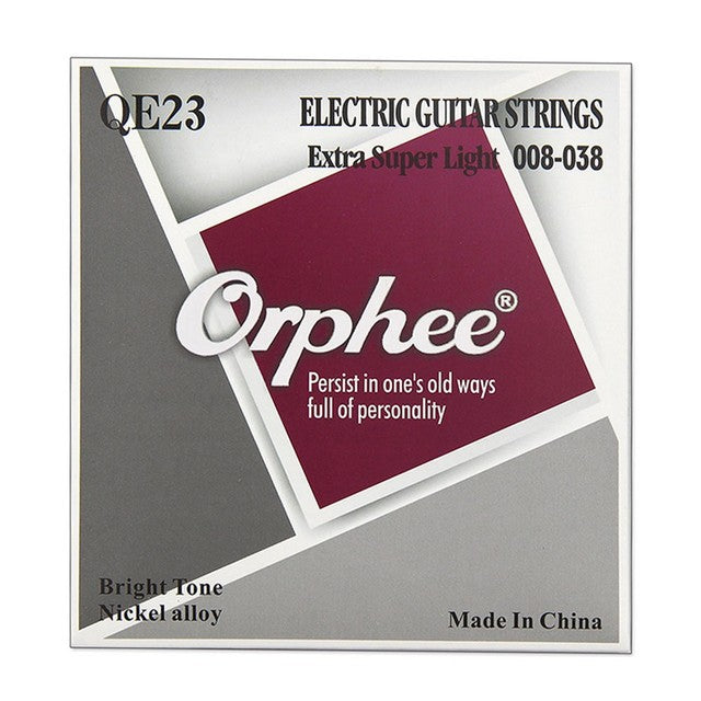 Orphee Electric Guitar Strings QE Series Nickel Alloy Plated Professional Metal for Electric Guitar String Set Music Accessories