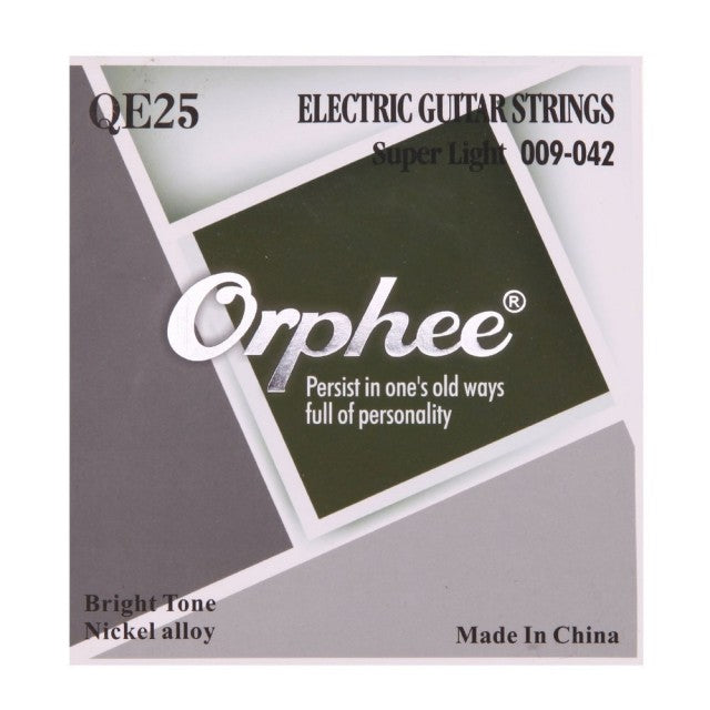 Orphee Electric Guitar Strings QE Series Nickel Alloy Plated Professional Metal for Electric Guitar String Set Music Accessories