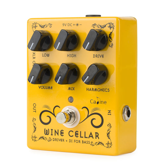 Caline CP-60 Wine Cellar Bass Driver+DI box Effects Pedal True Bypass Guitar Accessories