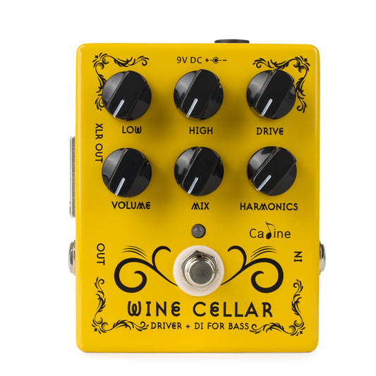 Caline CP-60 Wine Cellar Bass Driver+DI box Effects Pedal True Bypass Guitar Accessories