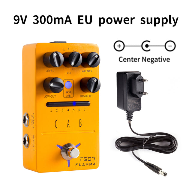 FLAMMA FS07 IR Cabinet Simulation Pedal Cab Simulation Guitar Effects Pedal Impuse Response Loader 7 Presets 11 Factory IR