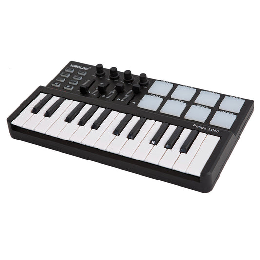 Portable mini 25-Key USB Keyboard and Drum Pad MIDI Controller Many Types of MIDI Keyboard Mats Keyboard Controller