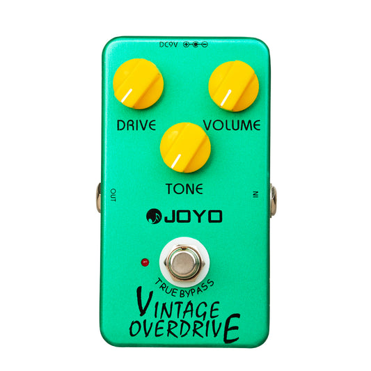 JF-01 Overdrive Effect Pedal. Classic Vintage Overdrive Pedal for Electric Guitar. Tube Screamer True Bypass