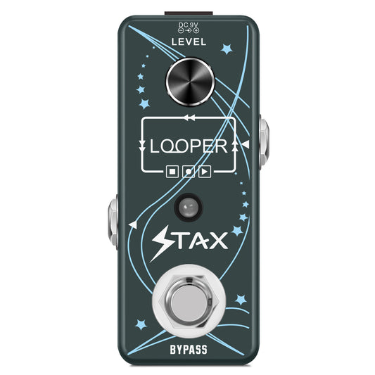 Stax LEF-332 Guitar Looper Pedal Digital Looper Effect Pedals For Electric Guitar Bass 10 Min Recording Time