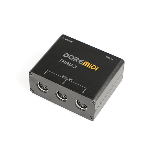 DOREMiDi MIDI Host Box THRU-3 MIDI Five-pin Interface No Delay Converter Adapter