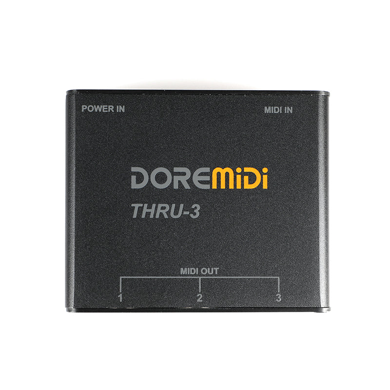 DOREMiDi MIDI Host Box THRU-3 MIDI Five-pin Interface No Delay Converter Adapter