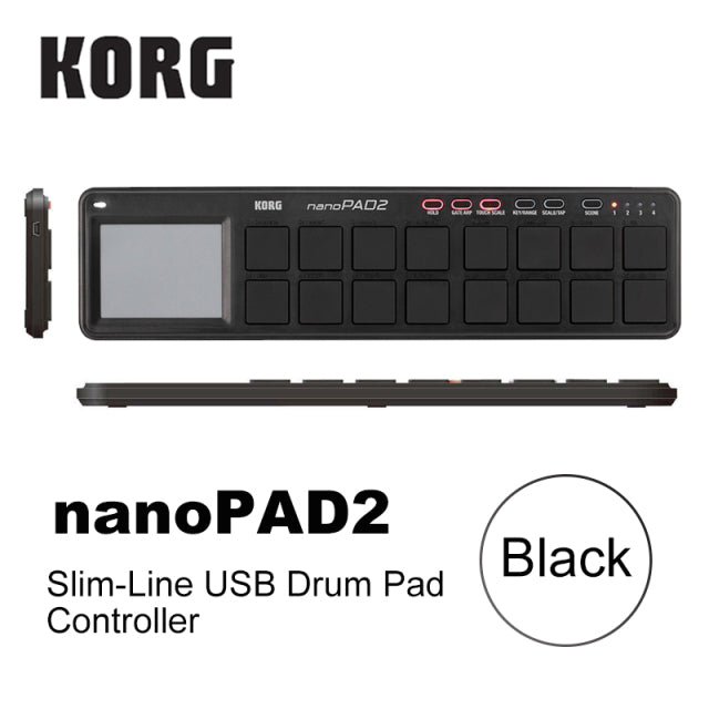 Korg nanoKEY2 nanoPAD2 nanoKONTROL2 Slim-Line USB MIDI Pads 16 Tripper Pads with USB Cable nanoKEY nanoPAD nanoKONTROL