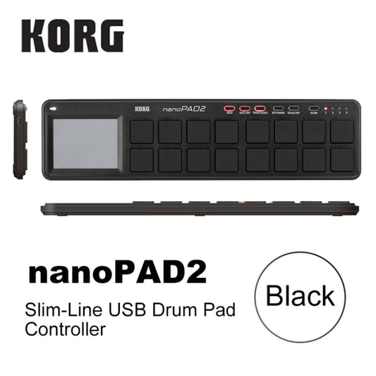 Korg nanoKEY2 nanoPAD2 nanoKONTROL2 Slim-Line USB MIDI Pads 16 Tripper Pads with USB Cable nanoKEY nanoPAD nanoKONTROL