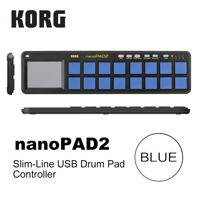 Korg nanoKEY2 nanoPAD2 nanoKONTROL2 Slim-Line USB MIDI Pads 16 Tripper Pads with USB Cable nanoKEY nanoPAD nanoKONTROL