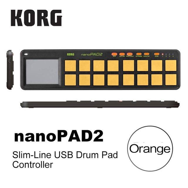 Korg nanoKEY2 nanoPAD2 nanoKONTROL2 Slim-Line USB MIDI Pads 16 Tripper Pads with USB Cable nanoKEY nanoPAD nanoKONTROL