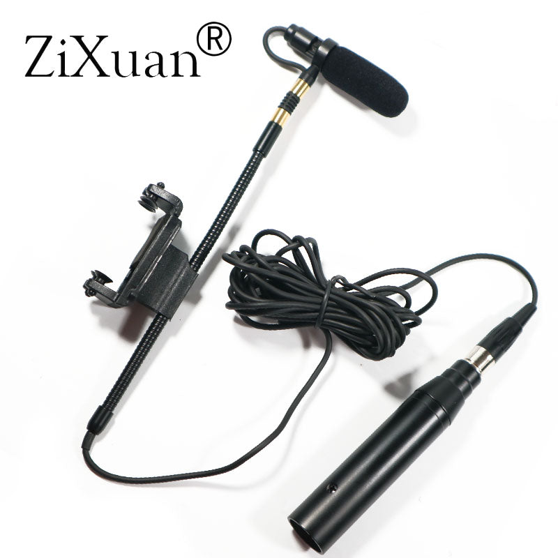 Professional Music Instrument Microphone Condenser Violin Microfone for Shure AKG Samson Wireless System XLR Mini Transmitter