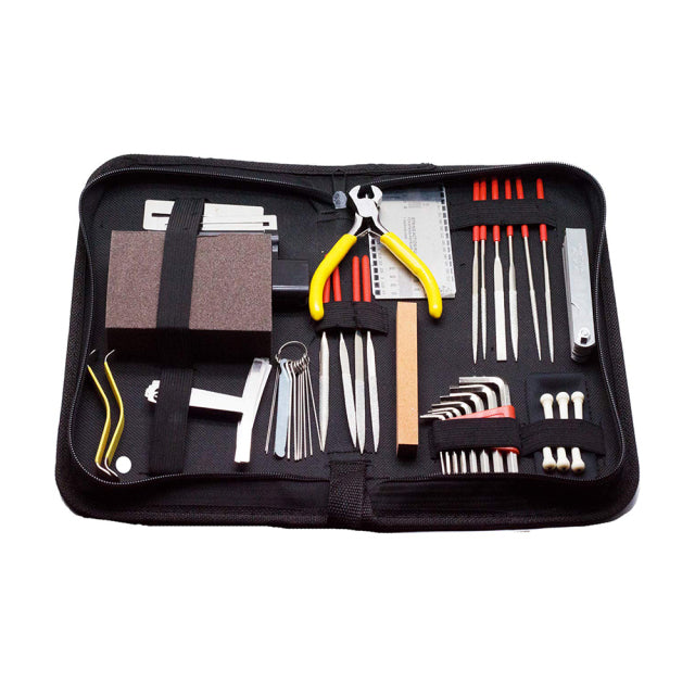 Guitar Repair Maintenance Cleaning Tools Kit 3 in 1 Guitar String Winder Cutter Pin Puller Guitar Fret Rocker Leveling File Kit