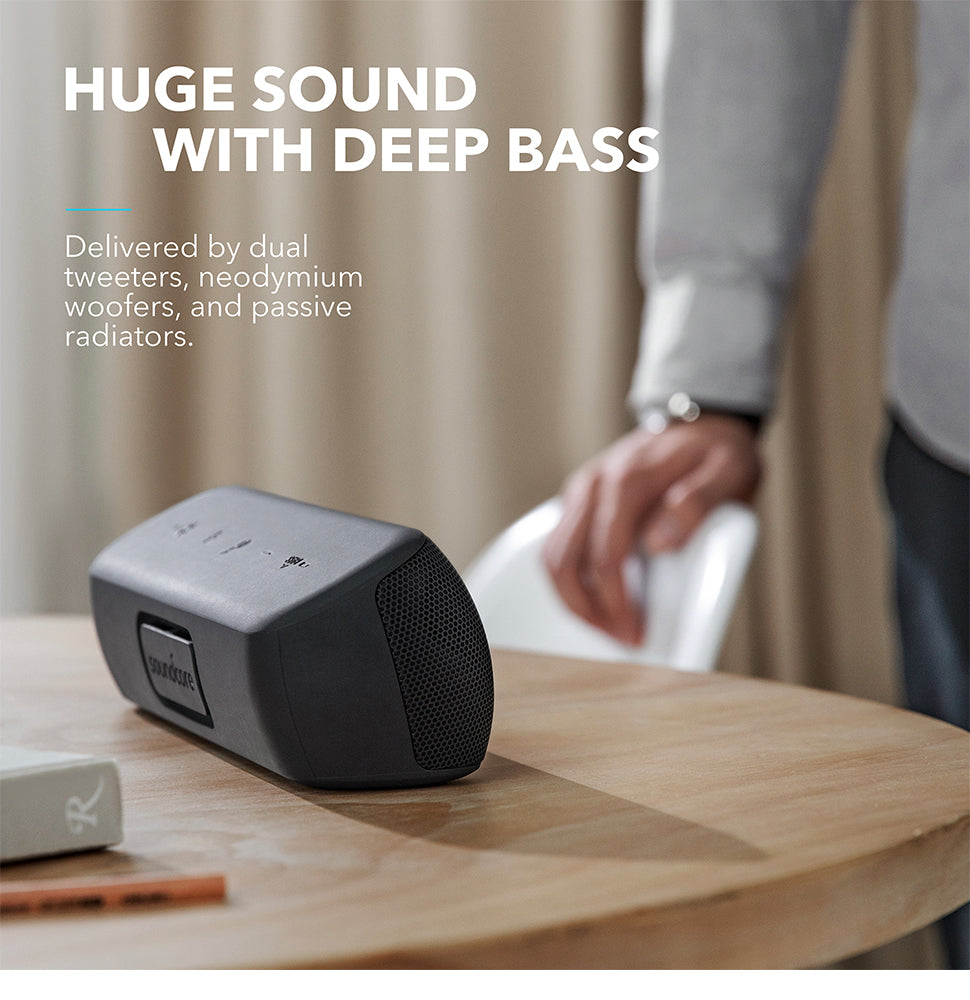 Anker Soundcore Motion+ Bluetooth Speaker with Hi-Res 30W Audio, Extended Bass and Treble, Wireless HiFi Portable Speaker