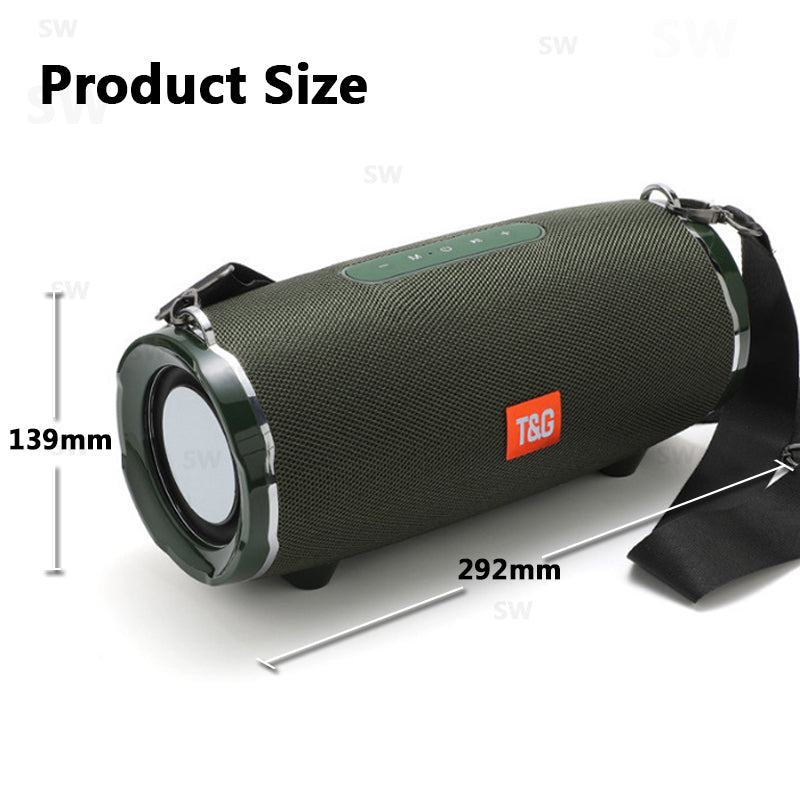 50W High Power TG187 Bluetooth Speaker Waterproof Portable Column For PC Computer Speakers Subwoofer Boom Box Music Center FM TF