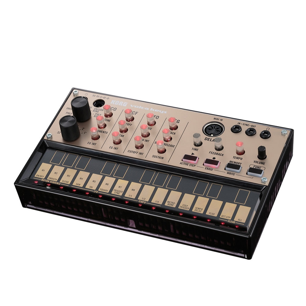 KORG VOLCA KEYS Analog Synthesizer Synth Built-in Delay Effect Loop Sequencer with MIDI In 3.5mm Sync In/ Out Headphone Jacks