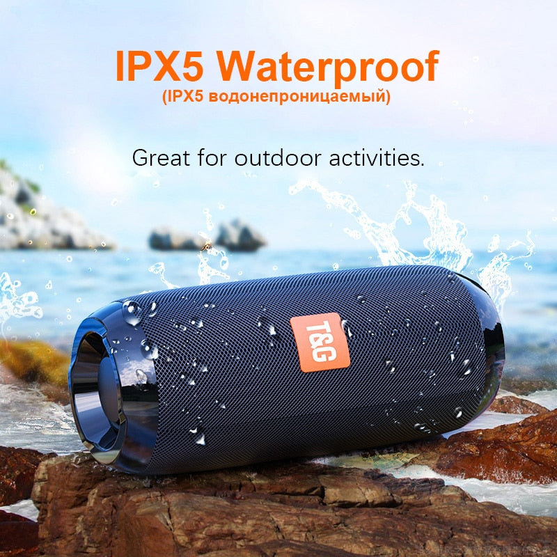 Portable Bluetooth Speaker Wireless Bass Subwoofer Waterproof Outdoor Speakers Boombox AUX TF USB  Stereo Loudspeaker Music Box