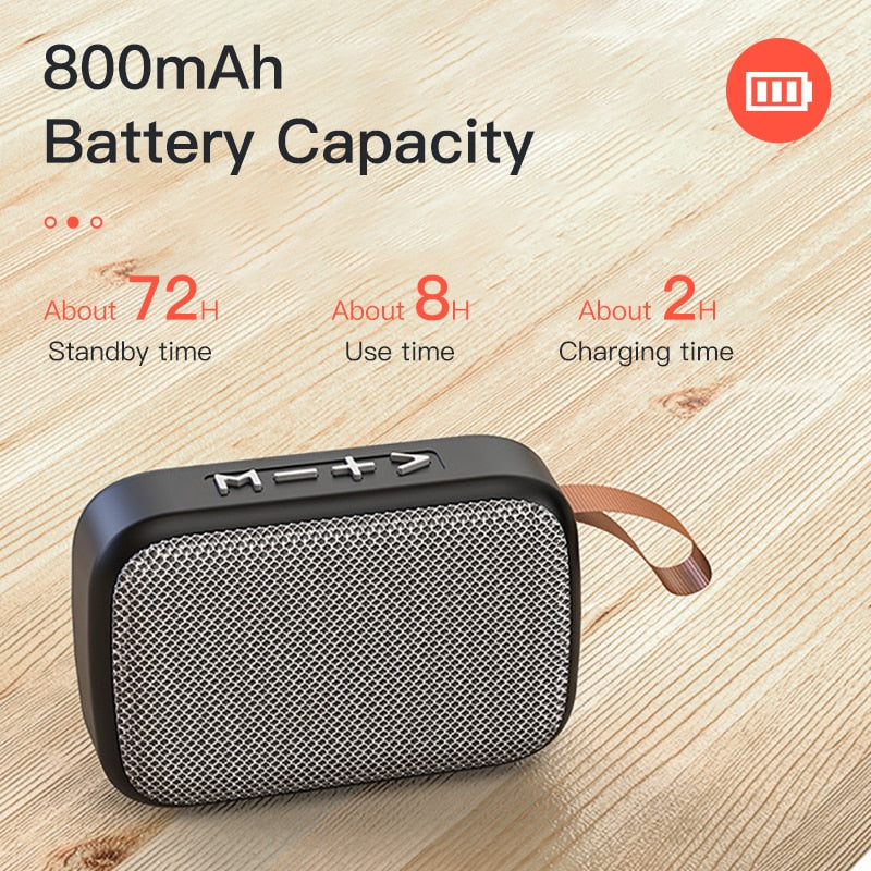 Bluetooth Portable Speaker Outdoor IPX7 Water Resistance HIFI Subwoofer Portable Audio Support Bluetooth/ USB/ TF /FM