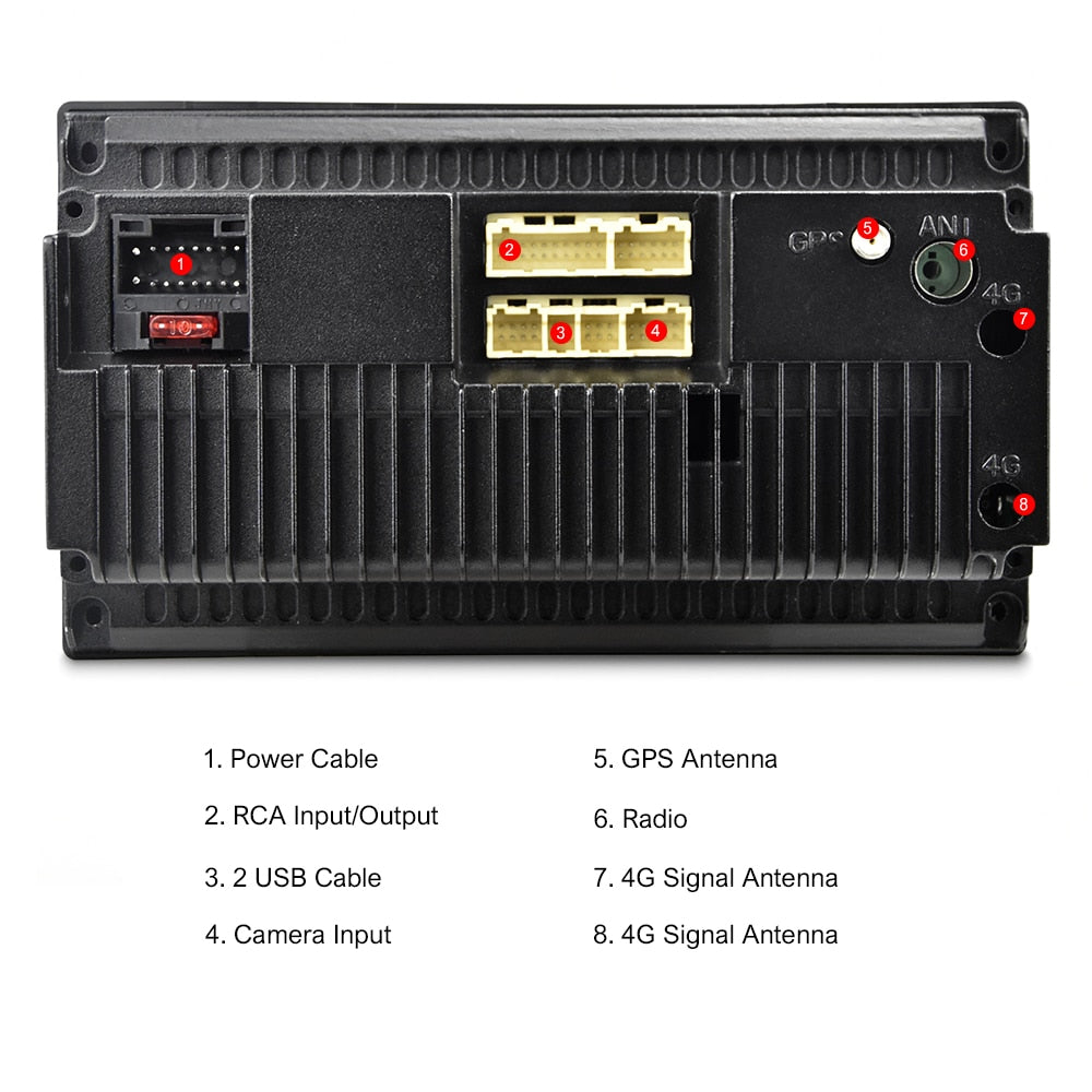 Podofo 2 din car radio