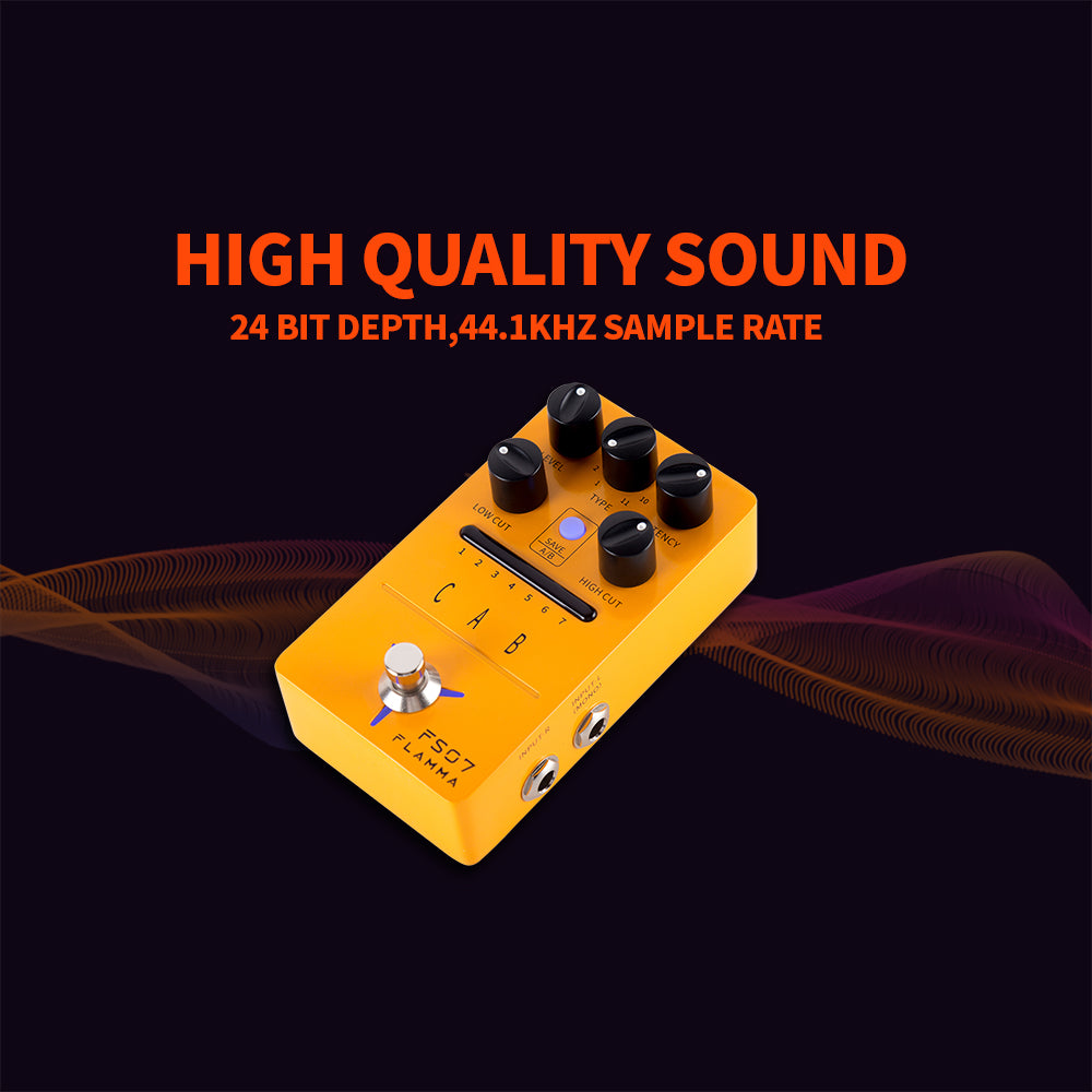 FLAMMA FS07 IR Cabinet Simulation Pedal Cab Simulation Guitar Effects Pedal  Impuse Response Loader 7 Presets 11 Factory IR