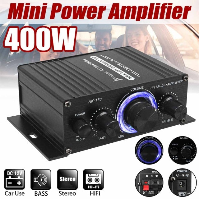 AK35 800W Home Digital Amplifiers Audio 110-240V Bass Audio Power bluetooth Amplifier Hifi FM USB Auto Music Subwoofer Speakers