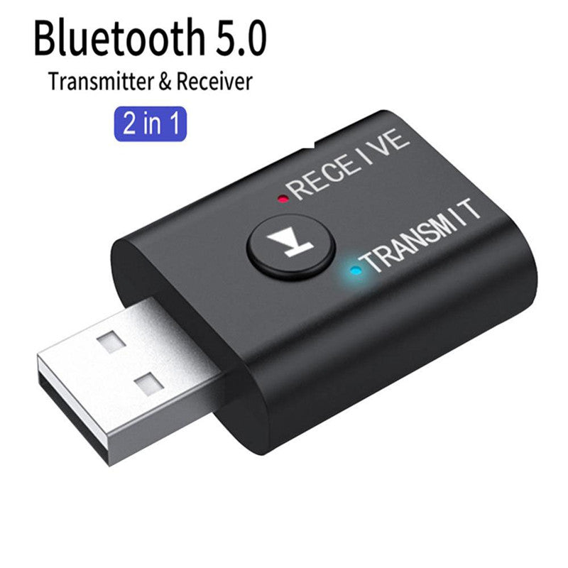 2 In1 USB Wireless Bluetooth Adapter 5.0 Transmiter Bluetooth for Computer TV Laptop Speaker Headset Adapter Bluetooth Receiver