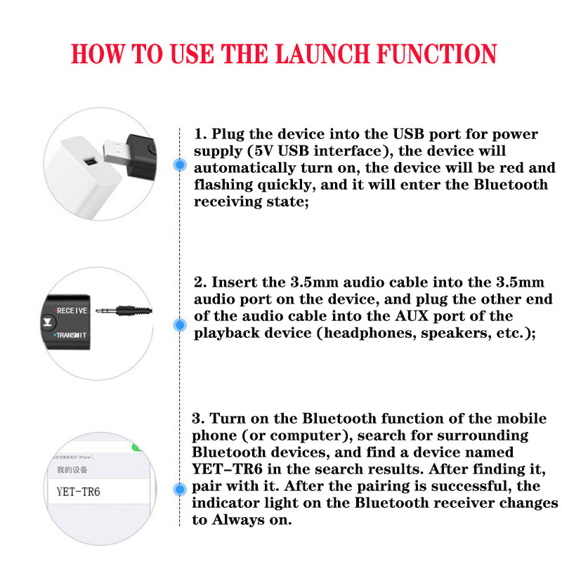 2 In1 USB Wireless Bluetooth Adapter 5.0 Transmiter Bluetooth for Computer TV Laptop Speaker Headset Adapter Bluetooth Receiver