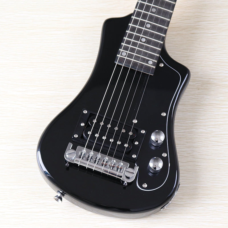 Good Quality Mini Electric Guitar Travel Guitar 34 Inch Basswood Body 6 Strings Wood Guitar High Gloss Red Blue Black Free Bag