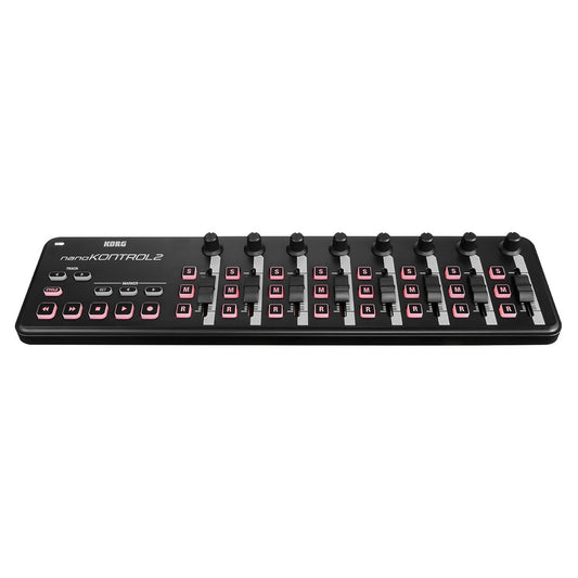 KORG nano KONTROL2 Slim-Line USB Controller Portable MIDI Control Surface with USB Cable