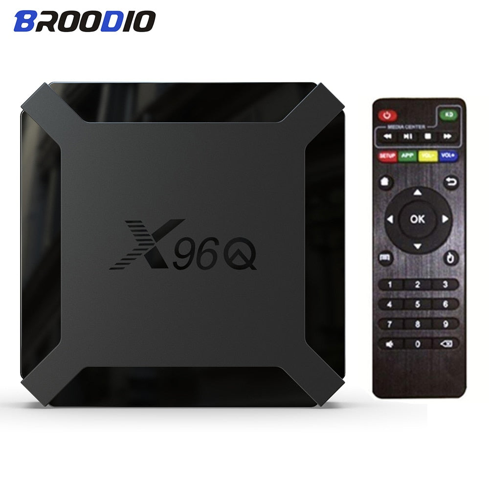 2021 TV Box Android 10 X96Q 4K 2.4G Wifi Allwinner H313 Quad Core Smart TV Box Media Player 16GB X96 Smart-tv Set-top Box