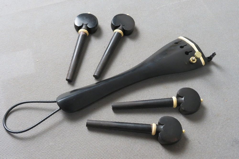 Hand-made 1 set ebony wood 4/4 CELLO Peg Tailpiece ,Cello PART