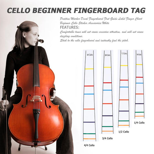 Position Marker Decal Fingerboard Fret Guide Label Cello Finger Chart Beginner Cello Sticker Accessories musicais Instrumentos