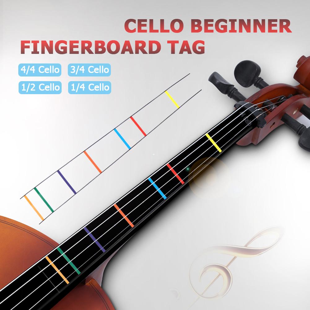 Cello Position Marker Decal Fingerboard Fret Guide Label ProFinger Chart Beginner White Beginner Cello Sticker Accessories White