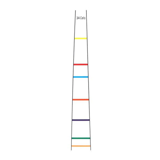 Cello Position Marker Decal Fingerboard Fret Guide Label ProFinger Chart Beginner White Beginner Cello Sticker Accessories White