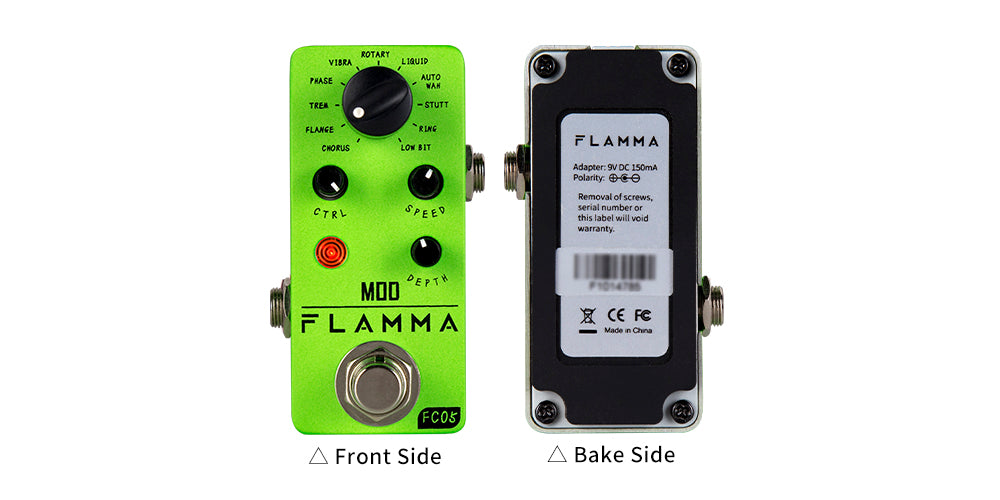 FLAMMA FC05 Modulation Multi Effects Pedal  Mod Guitar Pedal 11 Modes Chorus Flanger Phaser Tremolo Auto Wah