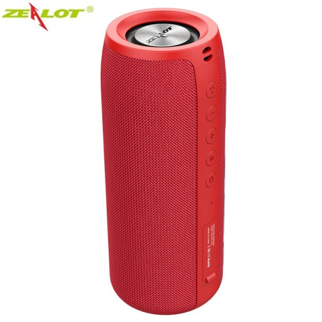 ZEALOT Powerful Bluetooth Speaker Bass Wireless Portable Subwoofer Waterproof Sound Box Support TF, TWS, USB Flash Drive