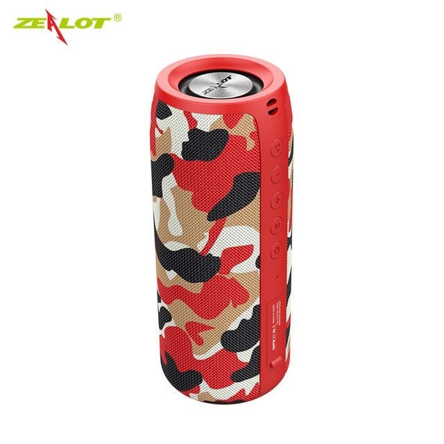 ZEALOT Powerful Bluetooth Speaker Bass Wireless Portable Subwoofer Waterproof Sound Box Support TF, TWS, USB Flash Drive