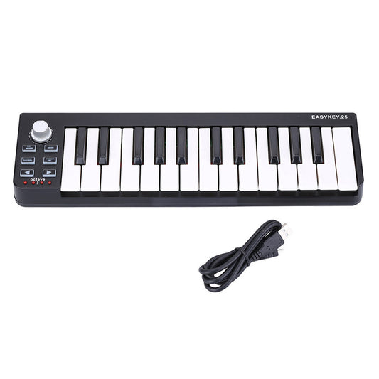 25 Portable Keyboard Mini 25-Key USB MIDI Controller USB Bus Powered Electric Audio Equipment