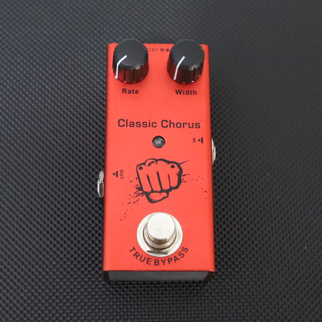 Portable Electric Guitar Effect Pedal Overdrive Distortion Phase Analog Chorus Digital Delay True Bypass Guitar Accessories