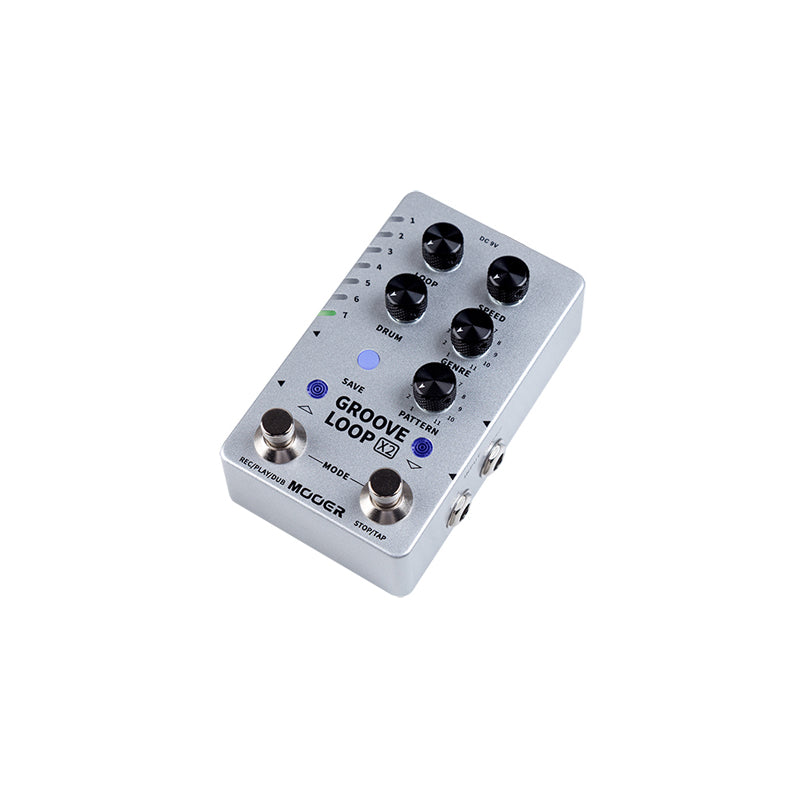 MOOER GROOVE LOOP X2 Stereo Drum Machine Phrase Looper Includes 11 Styles And 121 Rhythm drum Machine Guitar Accessories