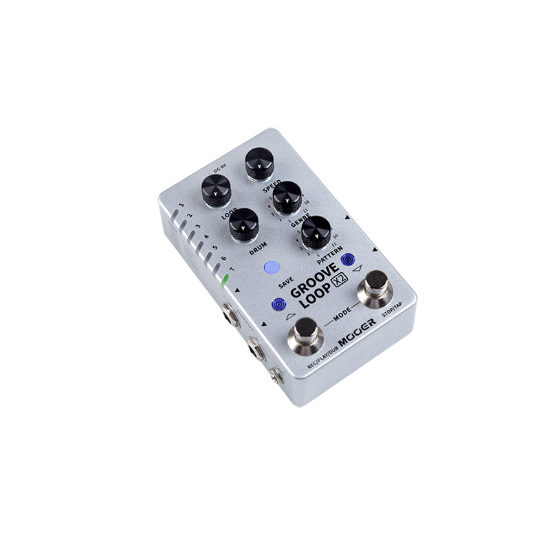MOOER GROOVE LOOP X2 Stereo Drum Machine Phrase Looper Includes 11 Styles And 121 Rhythm drum Machine Guitar Accessories