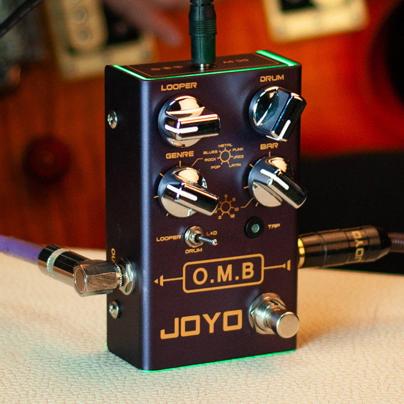 JOYO R-06 O.M.B LOOPER Drum Mode Guitar Effects Pedal Auto-align Count-In Loop Guitar Effects Tap Tempo Function 40 mins Looper